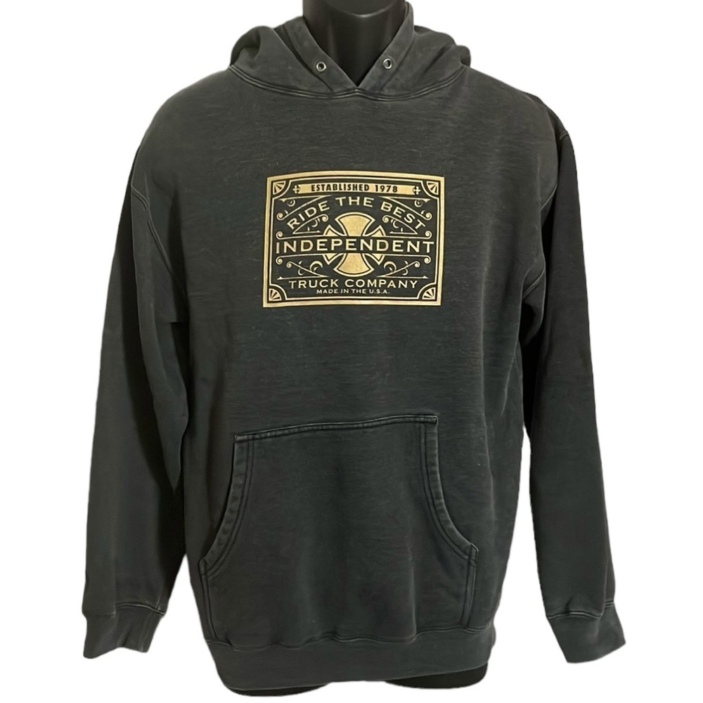 Independent Truck Company VINTAGE Small Skateboard Gray Hoodie